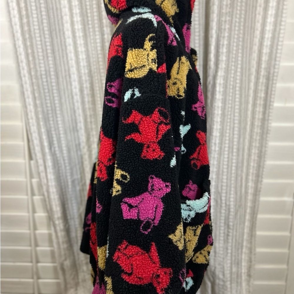 Delias Women's Multicolor Teddy Bear Jacket - Picture 4 of 7